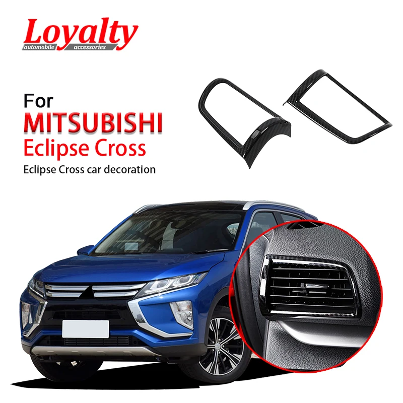 

Loyalty for MITSUBISHI Eclipse Cross 2018 2019 Interior Front Side Air Vent Outlet Trim Frame Cover Carbon Fiber Car Accessories