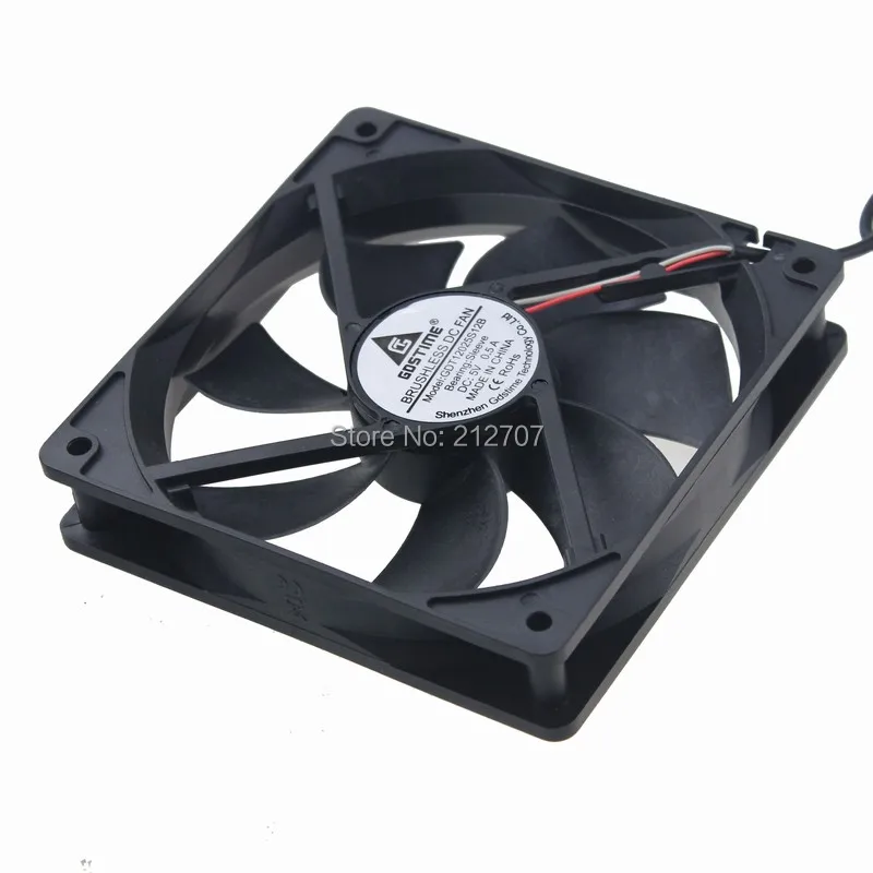 5 шт./лот Gdstime 120x120x25 мм чехол для ПК в USB вентиляторы 12025 120 CPU Компьютерный