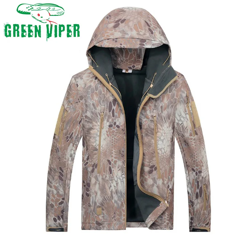 Green Viper Для мужчин ветровка Открытый Спорт Отдых Пеший Туризм пальто с капюшоном