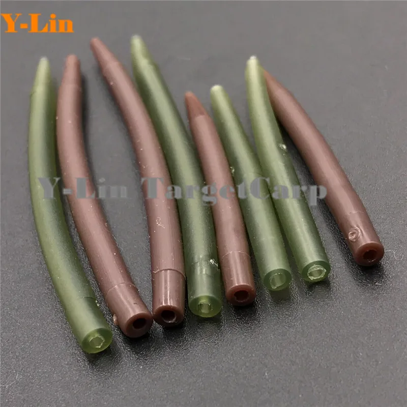 40 шт./лот рукав против спутывания карпа коричневый зеленый цвет размер L/S