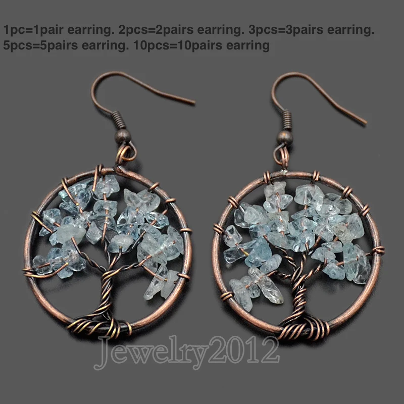 10 шт./лот натуральный драгоценный камень Древо жизни чипсы из бисера Исцеление