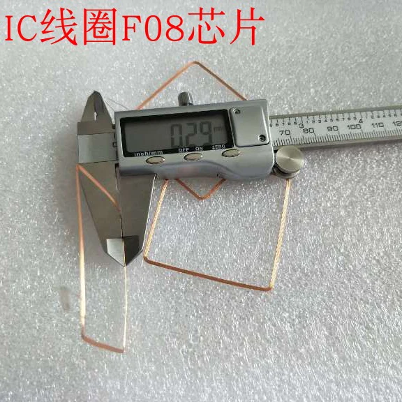 13 56 МГц HF COB и антенна IC катушка для сварки отечественного Fudan F08 чип RFID метки 49*49*0 3