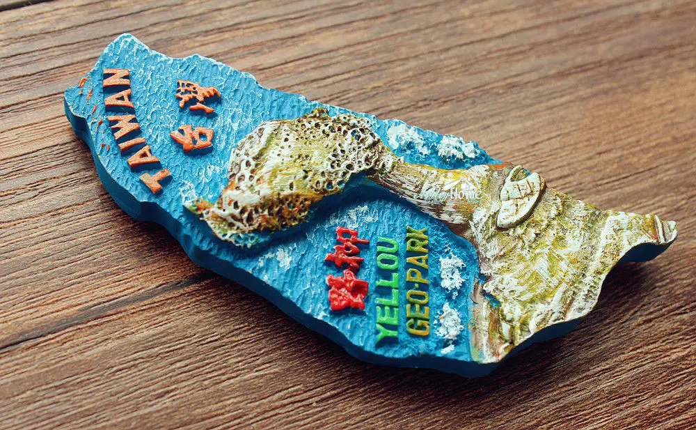 Туристический сувенир из Тайваня 3D искусственная смола подарок|magnet n52|gift teegift |