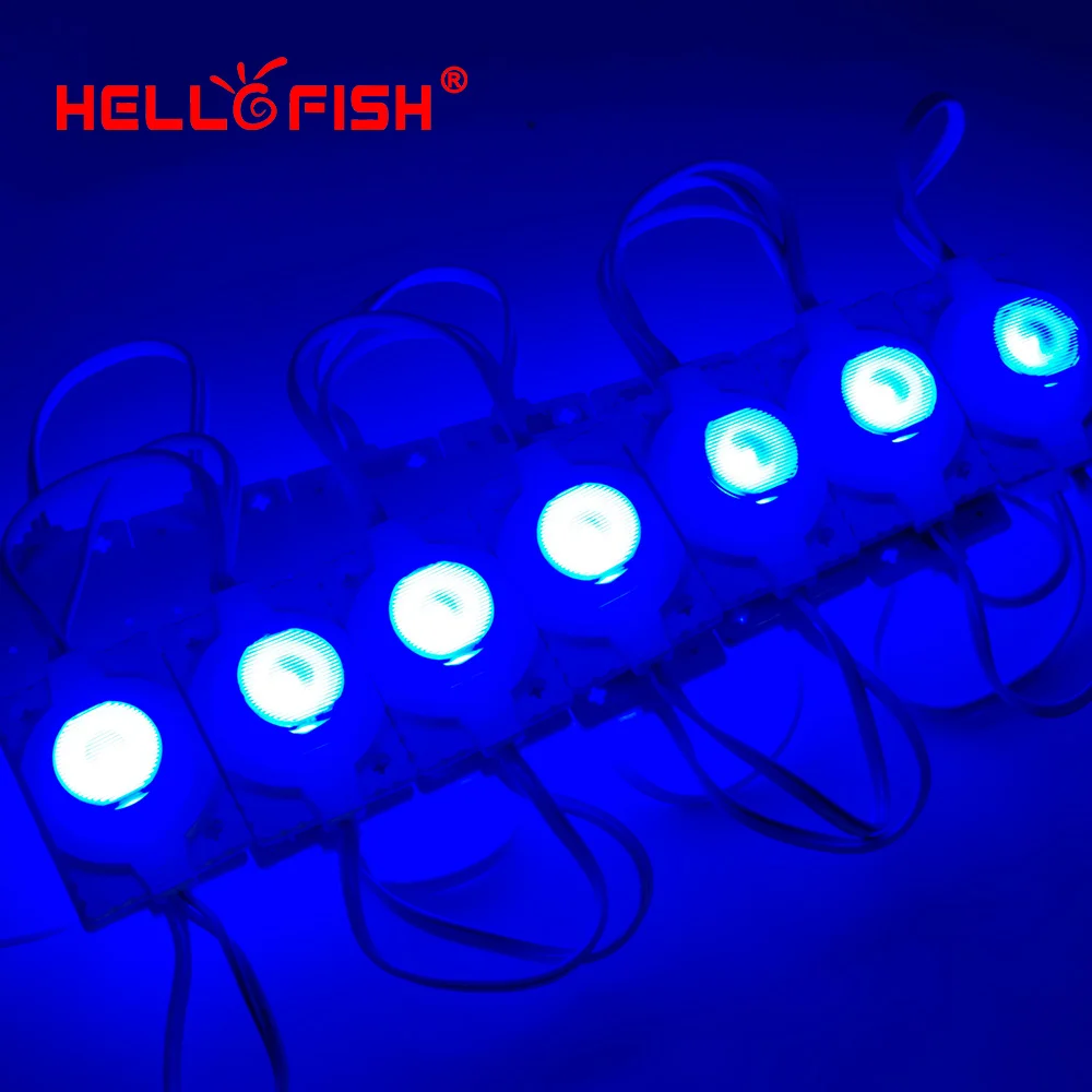Hello Fish 20pcs DC12V модули высокой мощности рекламные Модули для фоновой подсветки световой угол 60 градусов IP68 водонепроницаемый
