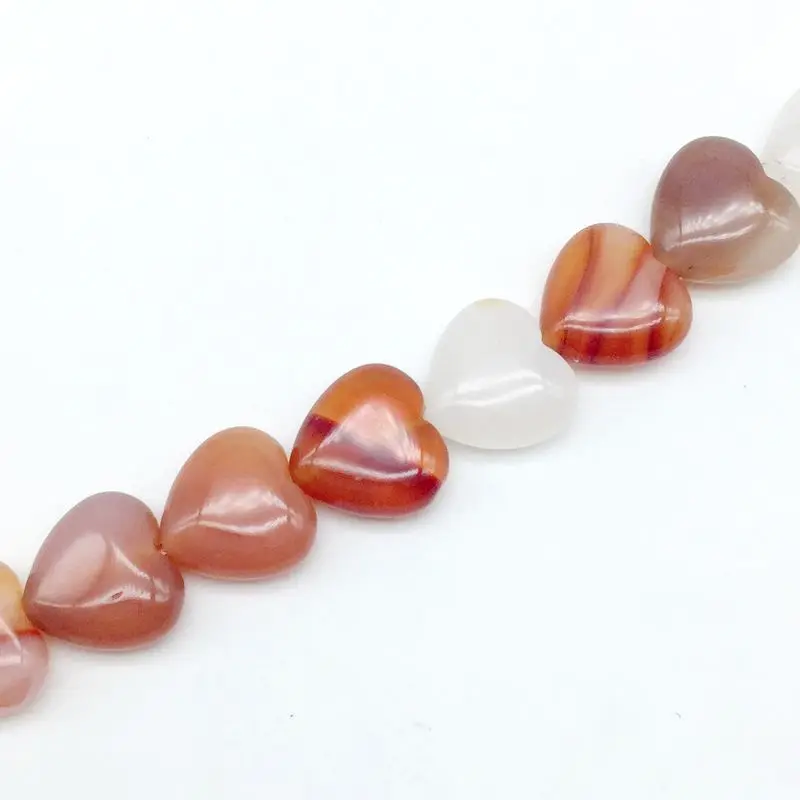 Бусины из натурального камня Beadztalk цепочка в форме сердца 14 мм украшения сделай