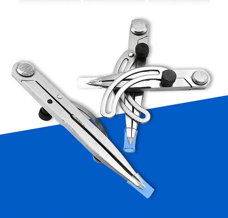 Spacing Gauge Snap fitters draw compasses wood industry classified carbon steel head edge trimmer leather tools | Инструменты