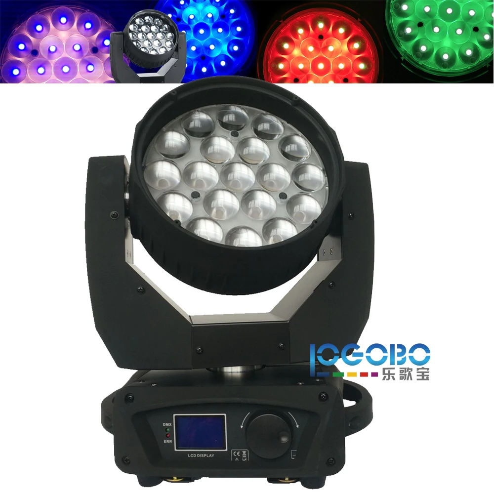 Китай вращающаяся головка DJ оборудование 19x12W RGBW светодиодное моющее сценическое