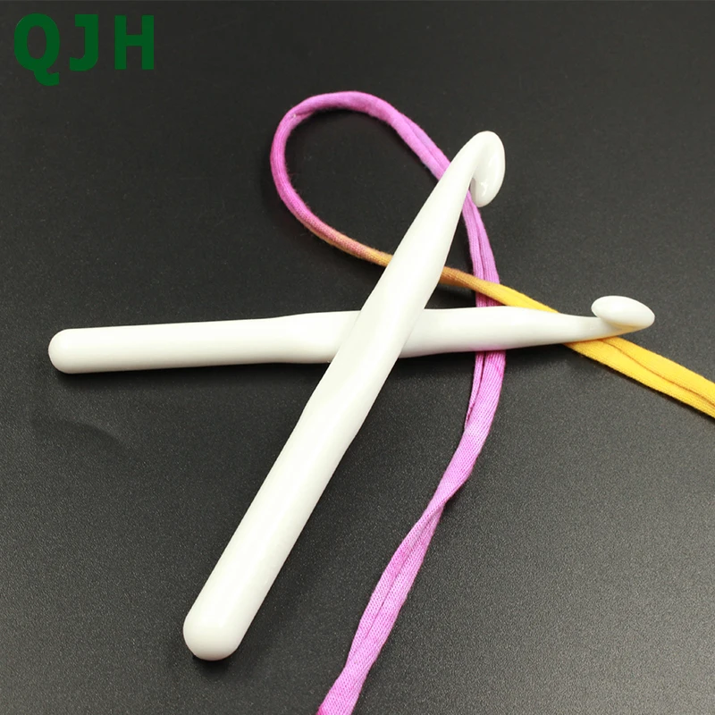 Новый продукт 7 шт. чисто белые пластиковые крючки для вязания крючком плетеные