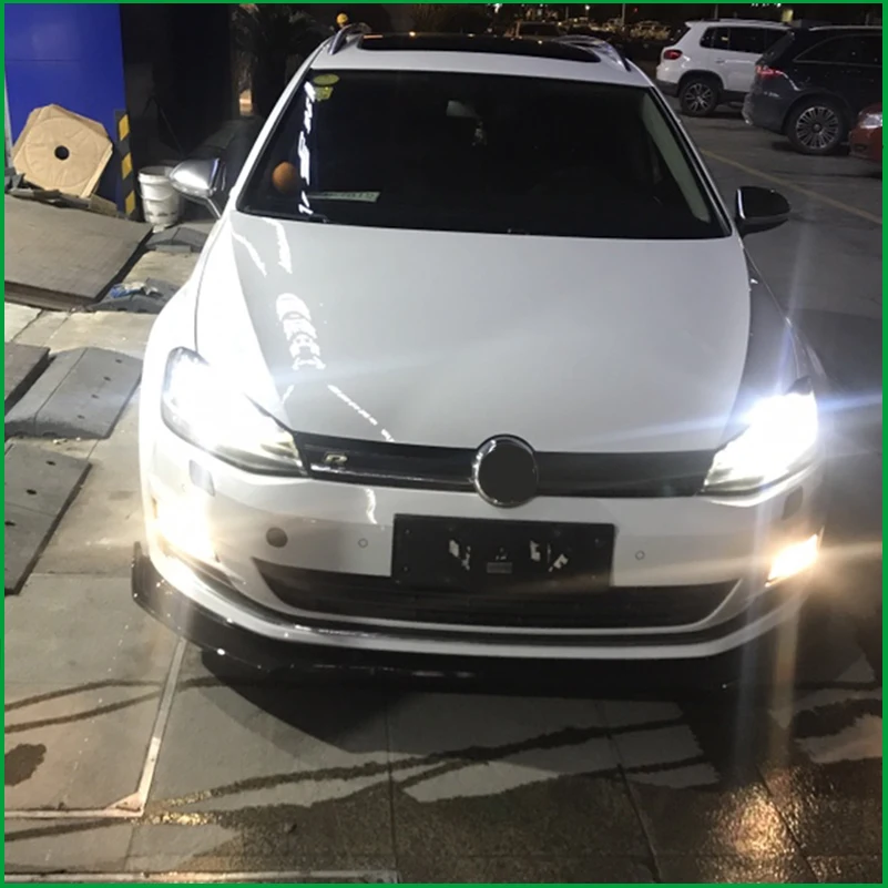 Комплект для VOLKSWAGEN Golf 7 MK7 2013 2017 передний бампер губа диффузор Нижний Бампер