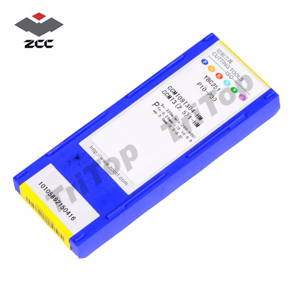 

CCMT09T304-HM YBC251 ORIGINAL ZCCCT CUTTING TOOL CCMT CEMENTED CARBIDE INSERT TURNING TOOL PARTS CCMT09T304 for steel
