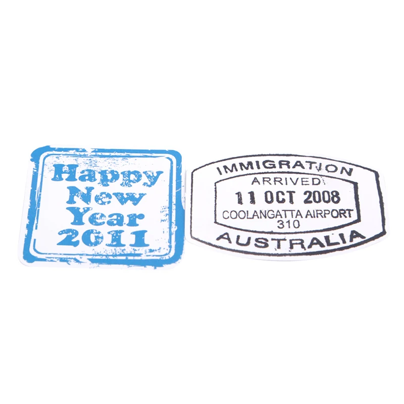 60 шт./компл. марки бумажная этикетка чемодан гитара автомобиль наклейки sf Unny