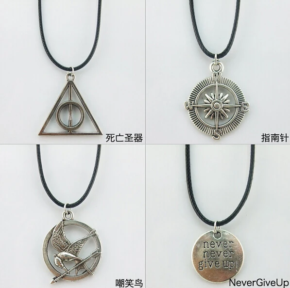 Бесплатная доставка 2 шт. оптовая продажа Личность сплава кулон кожаный шнур