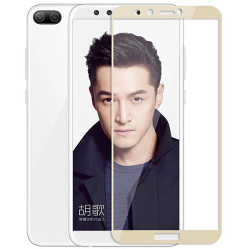 2 шт honor 9 lite закаленное защитное стекло для huawei honor 9 lite honor 9 lite светильник серый синий стекло Защитная пленка для экрана - Цвет: Gold