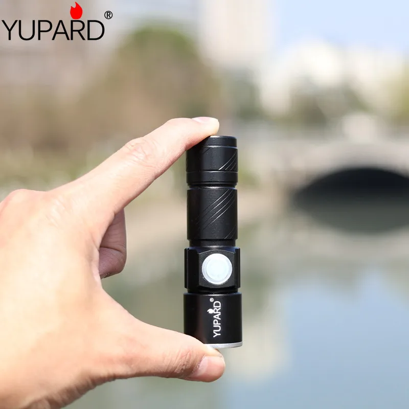 Фонарик YUPARD Mini Q5 светодиодный портативный встроенный 16340 перезаряжаемый
