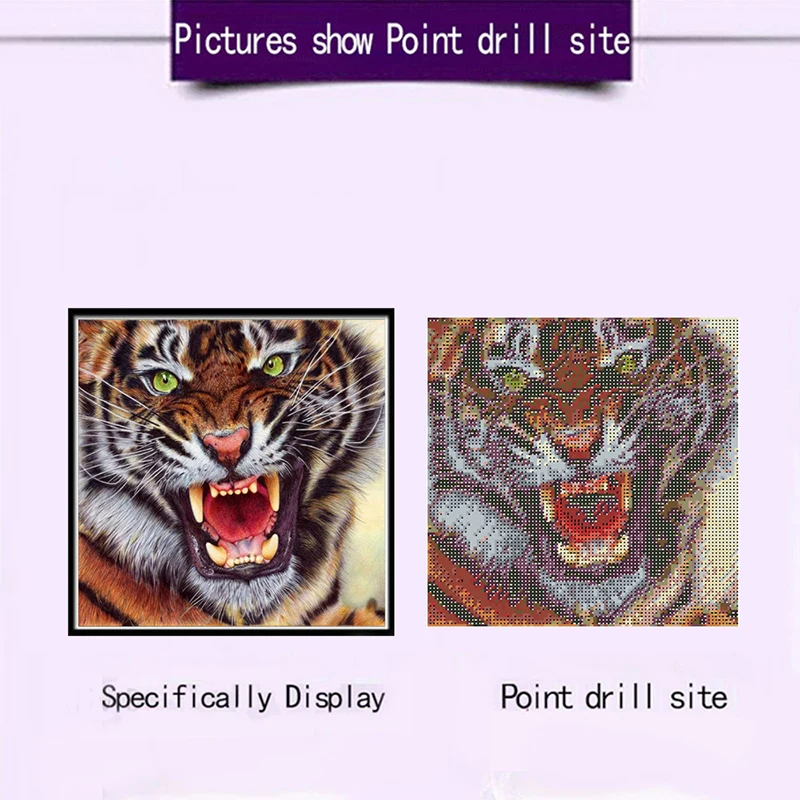 Алмазная картина Angry Tiger 3D Diy вышивка мозаика горный хрусталь ручной работы наборы