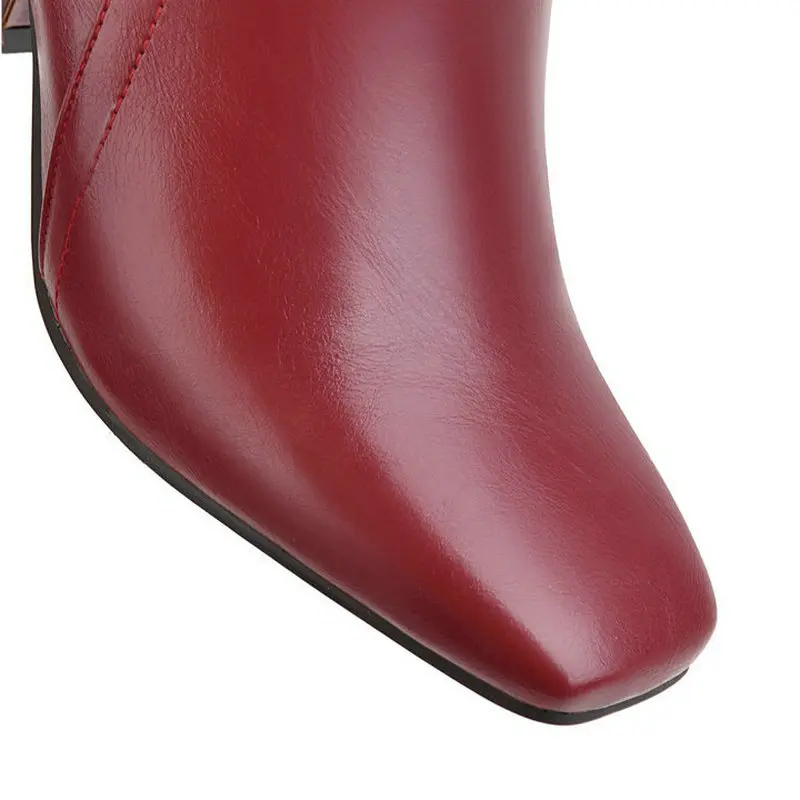 Женские модные ботинки челси удобные ботильоны на толстом высоком каблуке с