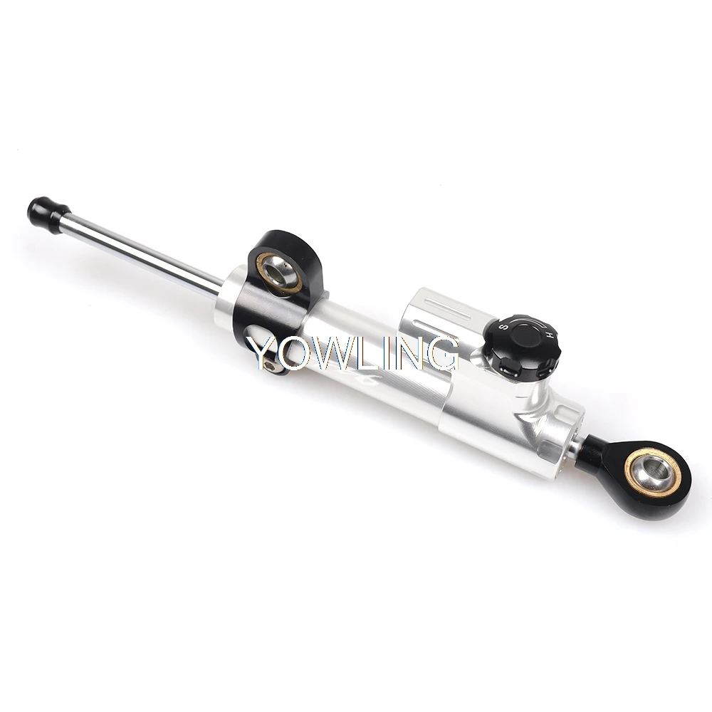 For YAMAHA FZ6 FAZER FZ6R 2009- Motorcycle Accessories Damper Steering StabilizerLinear Reversed Safety Control FZ6S/FZ6N - Цвет: black silver box