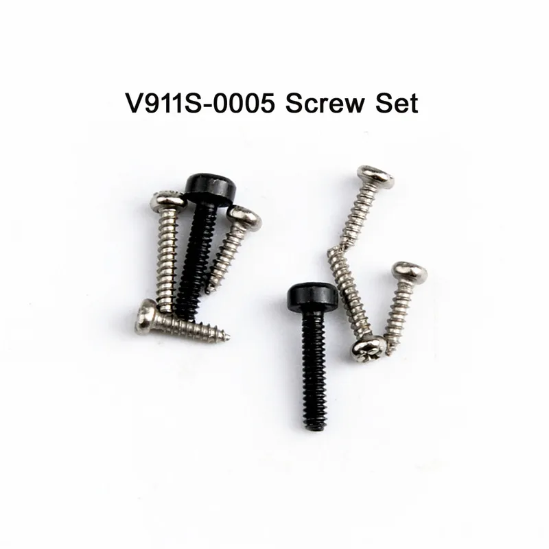 V911S-0005 Screw Set Wltoys Вертолет набор запасных частей V911S 4CH вертолет аксессуары лопасти/Мотор/приемник/сервопривод/основная ось для V966 V988 - Цвет: V911S-0005 Screw Set