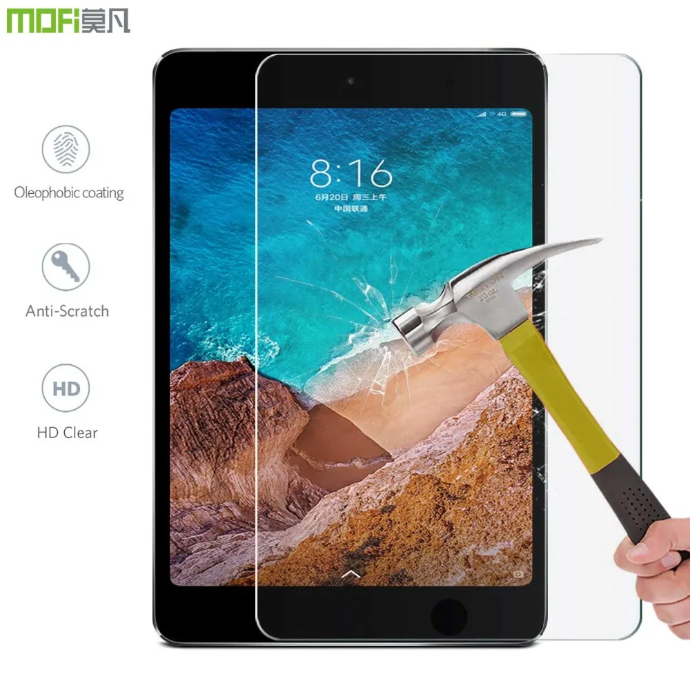 Защитное стекло закаленное для Xiaomi MiPad 4 Mi Pad 8 0 дюймов|Защитные стёкла и плёнки
