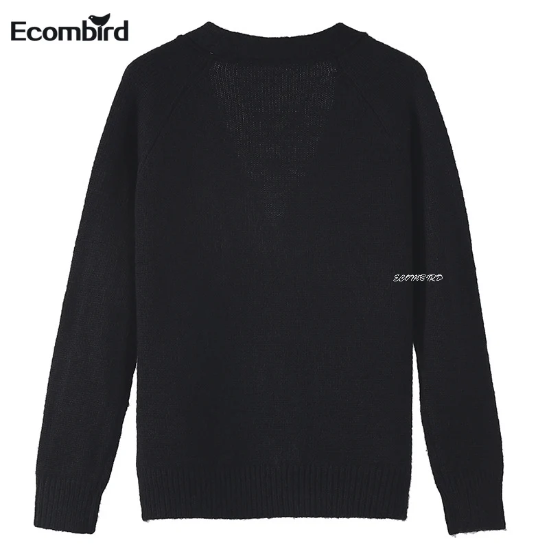 Элегантный 2018 осень зима свитер кардиганы для женщин Открыть стежка Винтаж