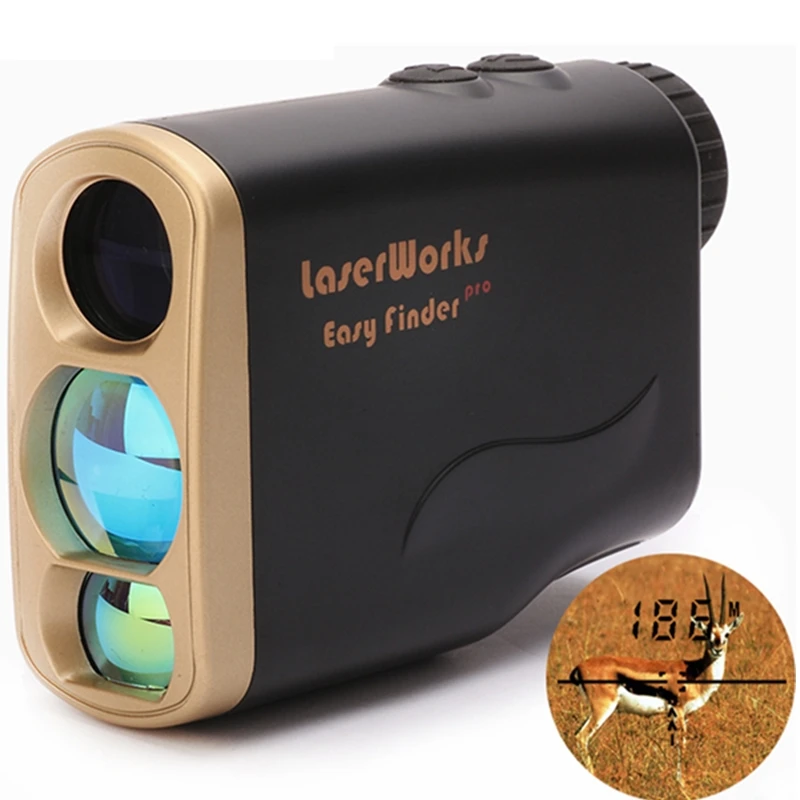 

LaserWorks 1000M/Yd Outdoor Waterproof Hunting Range Finder , Golf Flagpole Ranging ,Slope Measurement Rangefinder