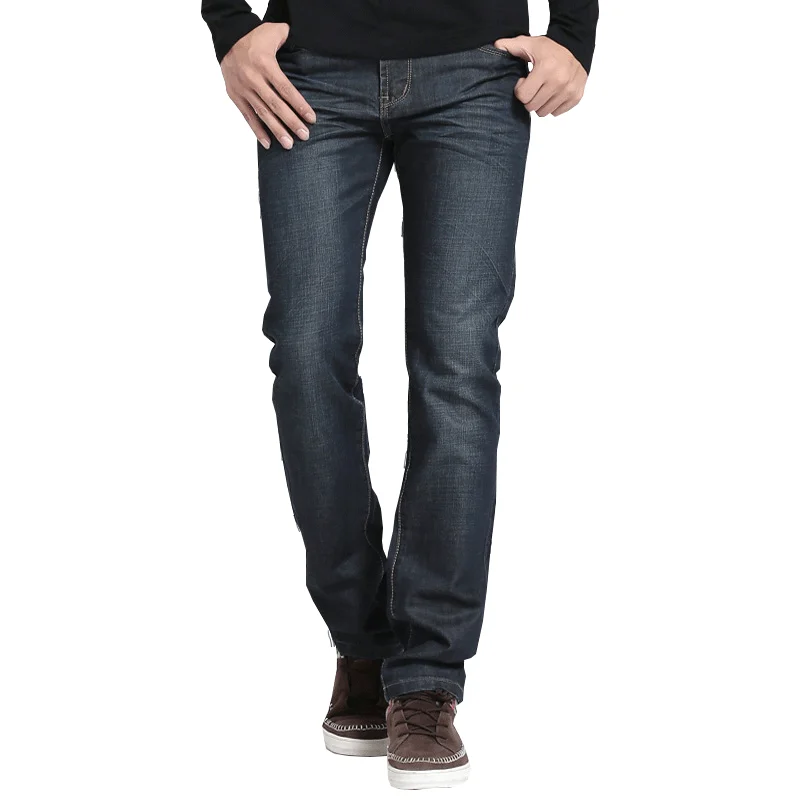 Мужские классические джинсы Брендовые мужские для мужчин прямые джинсовые брюки