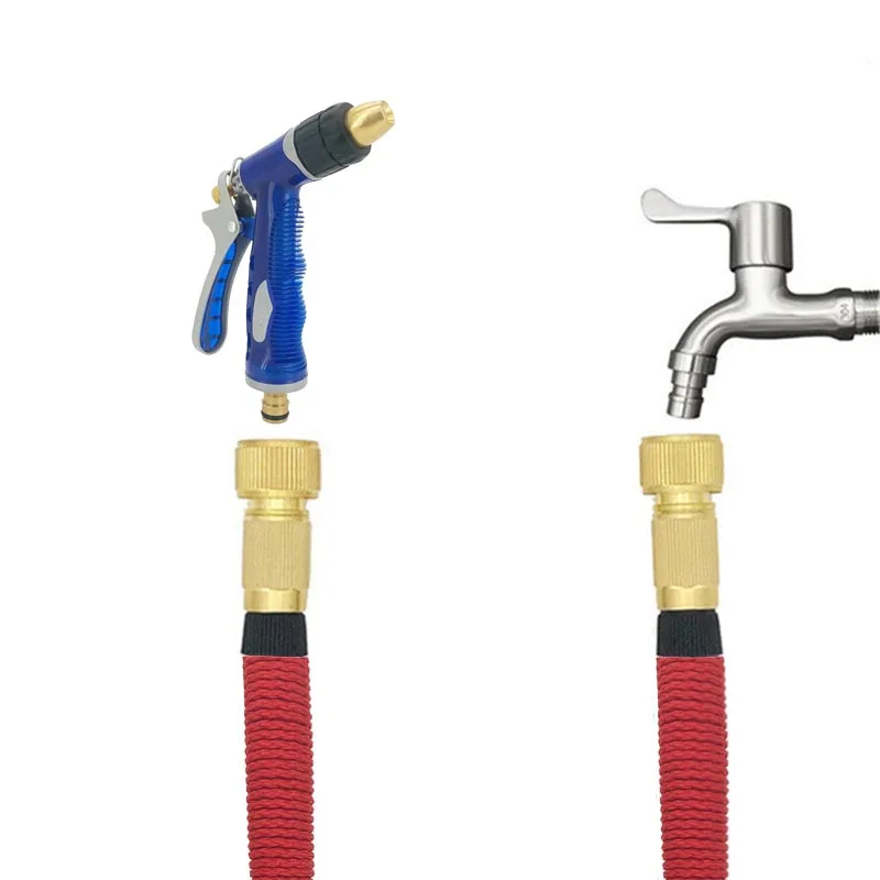 Высокое качество 25 100 футов гибкий садовый шланг расширяемый высокого давления