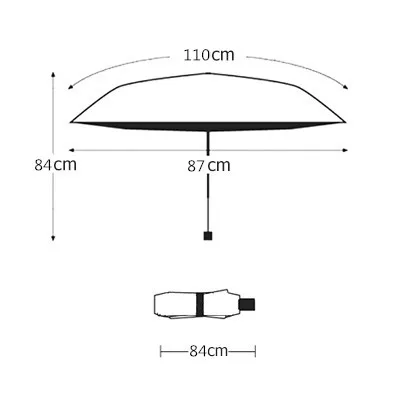 Женский зонт с длинной ручкой защитой от ультрафиолетового излучения для