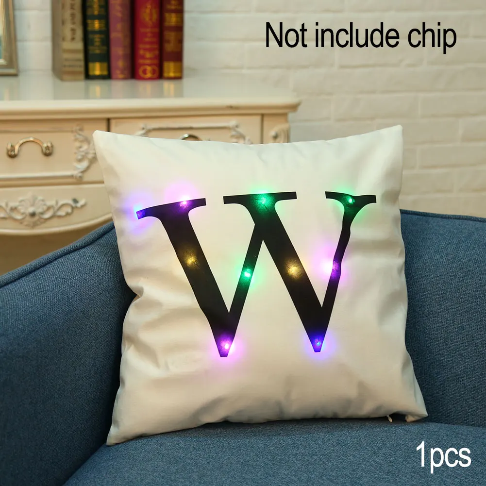 Светодиодный Фонари Рождественская подушка творческий английские буквы Лен с