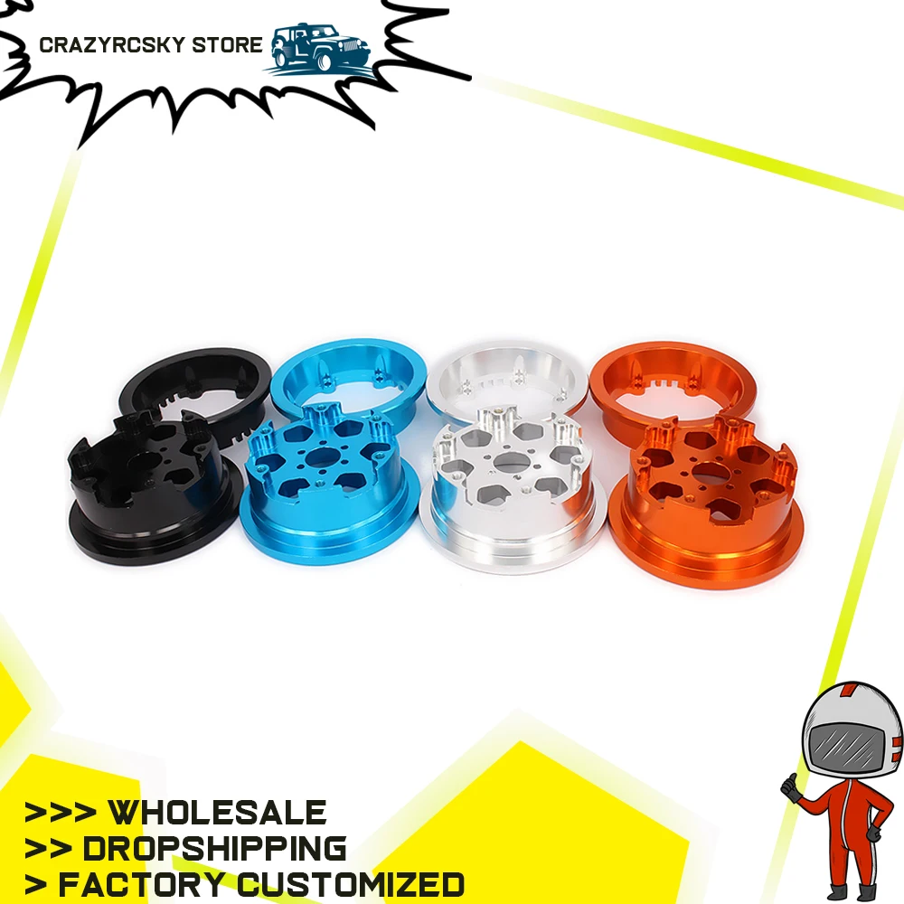 Колесный обод RCAWD на 6 спицах из алюминия 2 для axial yeti rock racer AX90026 багги гусеницы