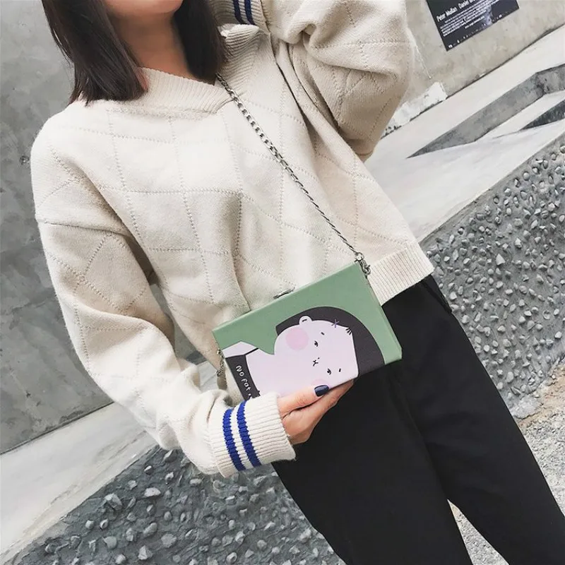 2019 New Hot Three Style Cute Cartoon Women Lady Shoulder Bags Casual Hasp PU Autumn And Winter Crossbody | Багаж и сумки