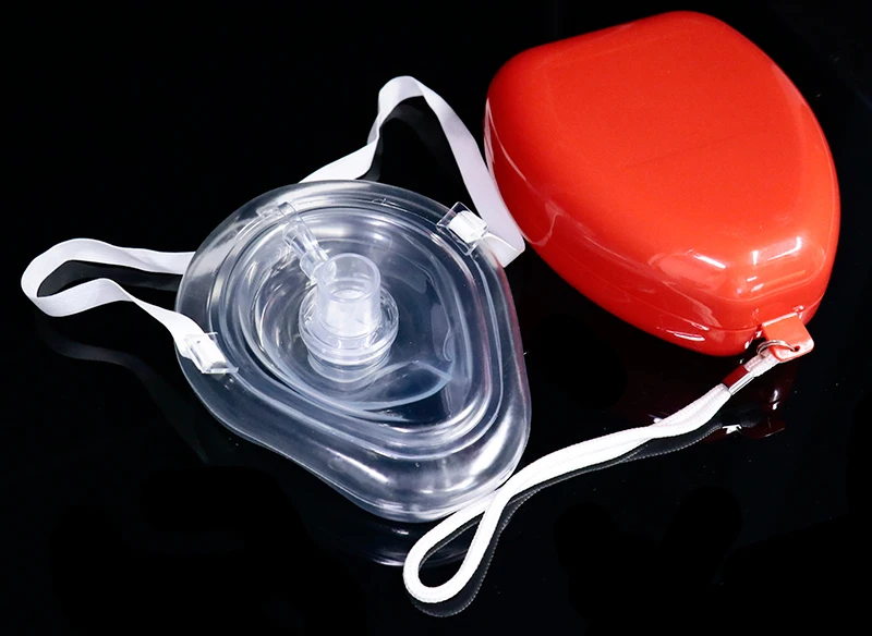 1 шт CPR спасательная маска Карманный реаниматор односторонний клапан CPR лицевой щит для взрослых/детей многоразовая экстренная помощь CPR первой помощи силиконовая маска