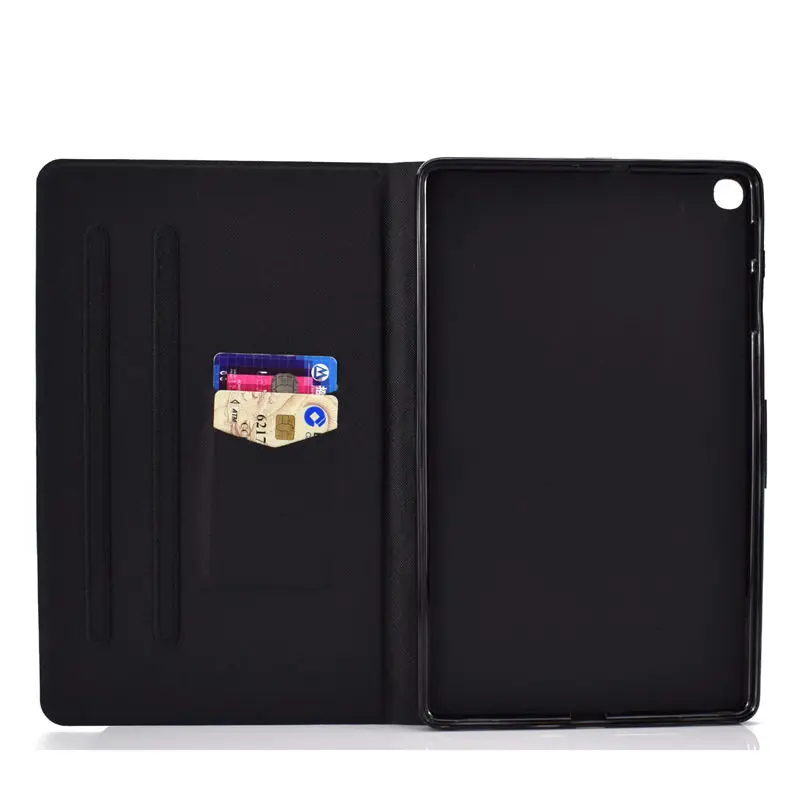 Чехол с милым рисунком для samsung Galaxy Tab A 10,1 T510 T515 SM-T510, SM-T515 чехол, силиконовый чехол из искусственной кожи с подставкой
