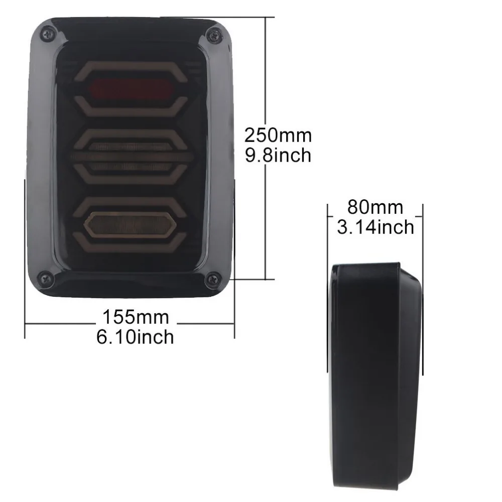 Красный светодиодный задний стоп сигнал для Jeep Wrangler JK JKU Sports Sahara Freedom Rubicon|brake light|tail