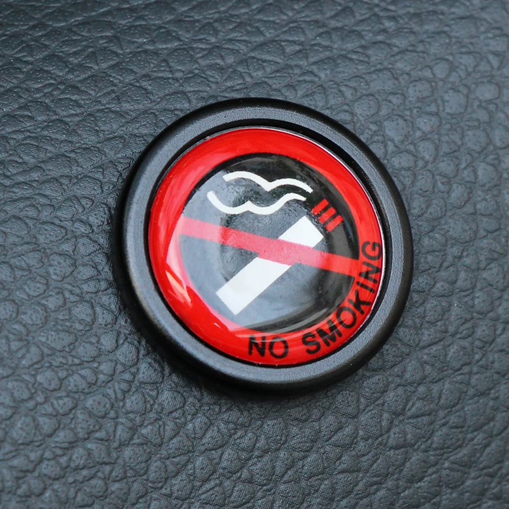 Автомобильная наклейка из алюминиевого сплава без курения предупреждающая