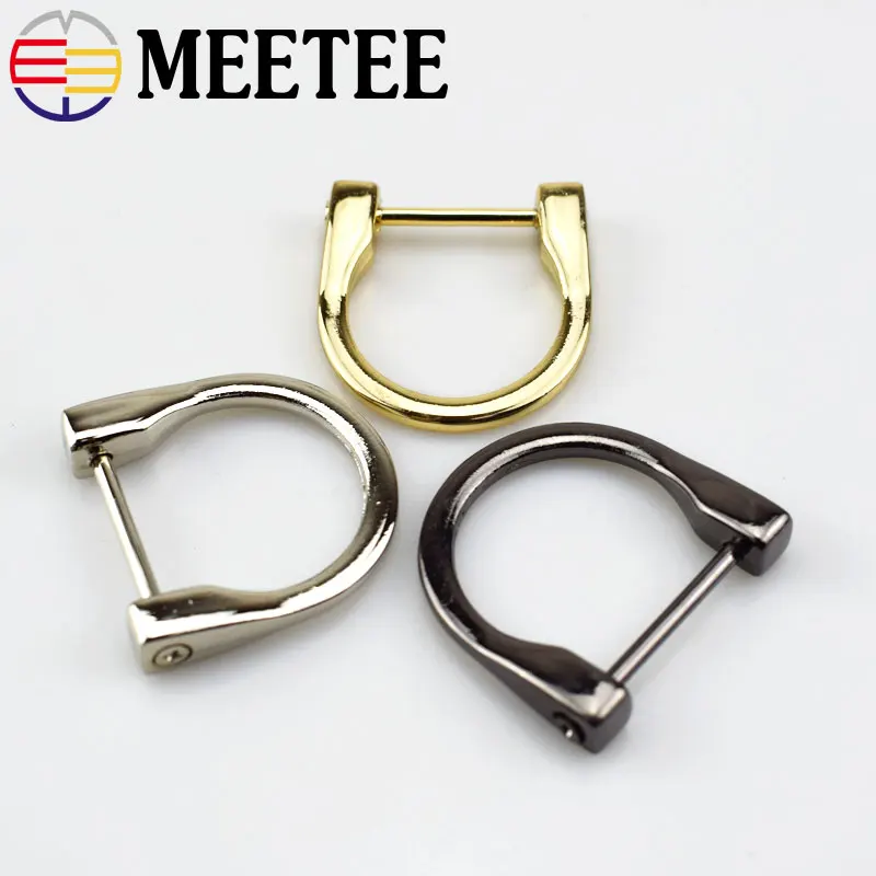 4 шт. Meetee металлические O D кольца пряжки Съемные для сумки кошелек ремень кожаный