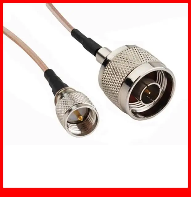 

10 шт. 3 фута кабель перемычки RF N штекер к Mini-UHF коаксиальный кабель RG316