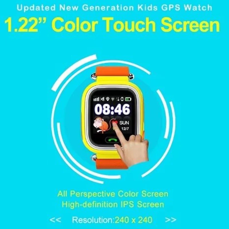 Дешевые мини gps трекер Q90/IP68 Водонепроницаемые Детские smart watch телефон с Wi Fi