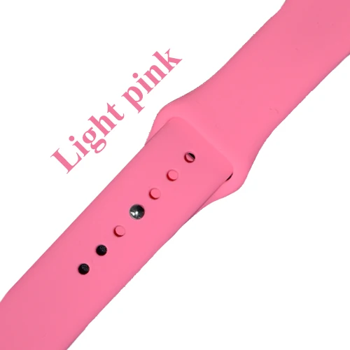 7 Мягкий силиконовый браслет ремешок для Apple Watch 4 3 2 1 42 мм 38 мм на iWatch 40 мм 44 мм спортивный ремешок+ Защитная пленка для экрана - Цвет: 7