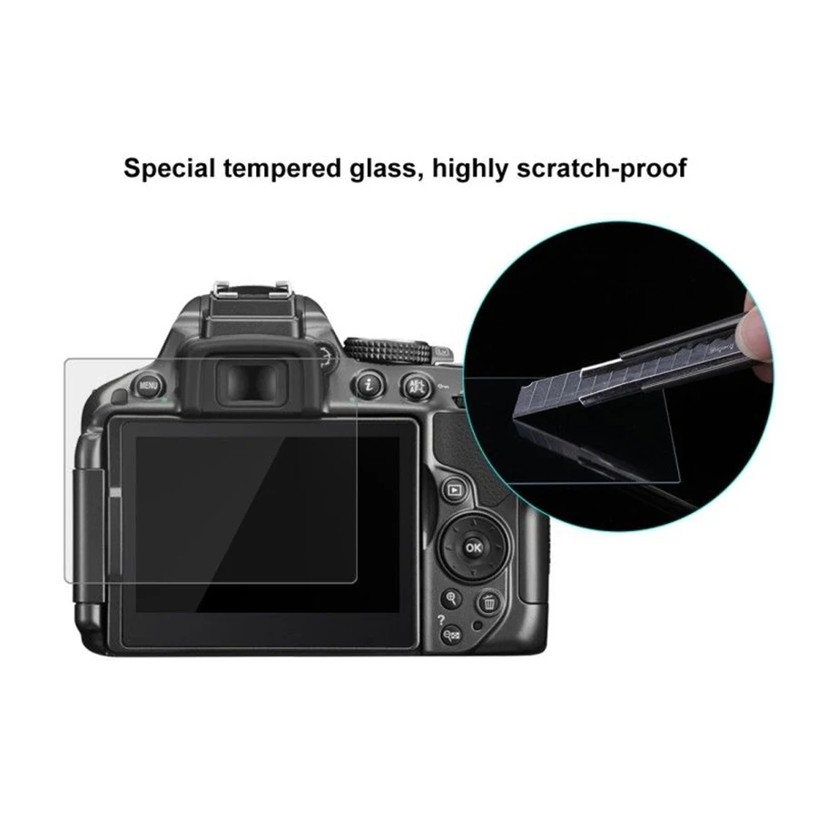 Закаленное оптическое стекло HD lcd ультра-тонкая защита для экрана камеры Защитная пленка для Nikon D5300 D5500 D7100 D7200 D750 D3200