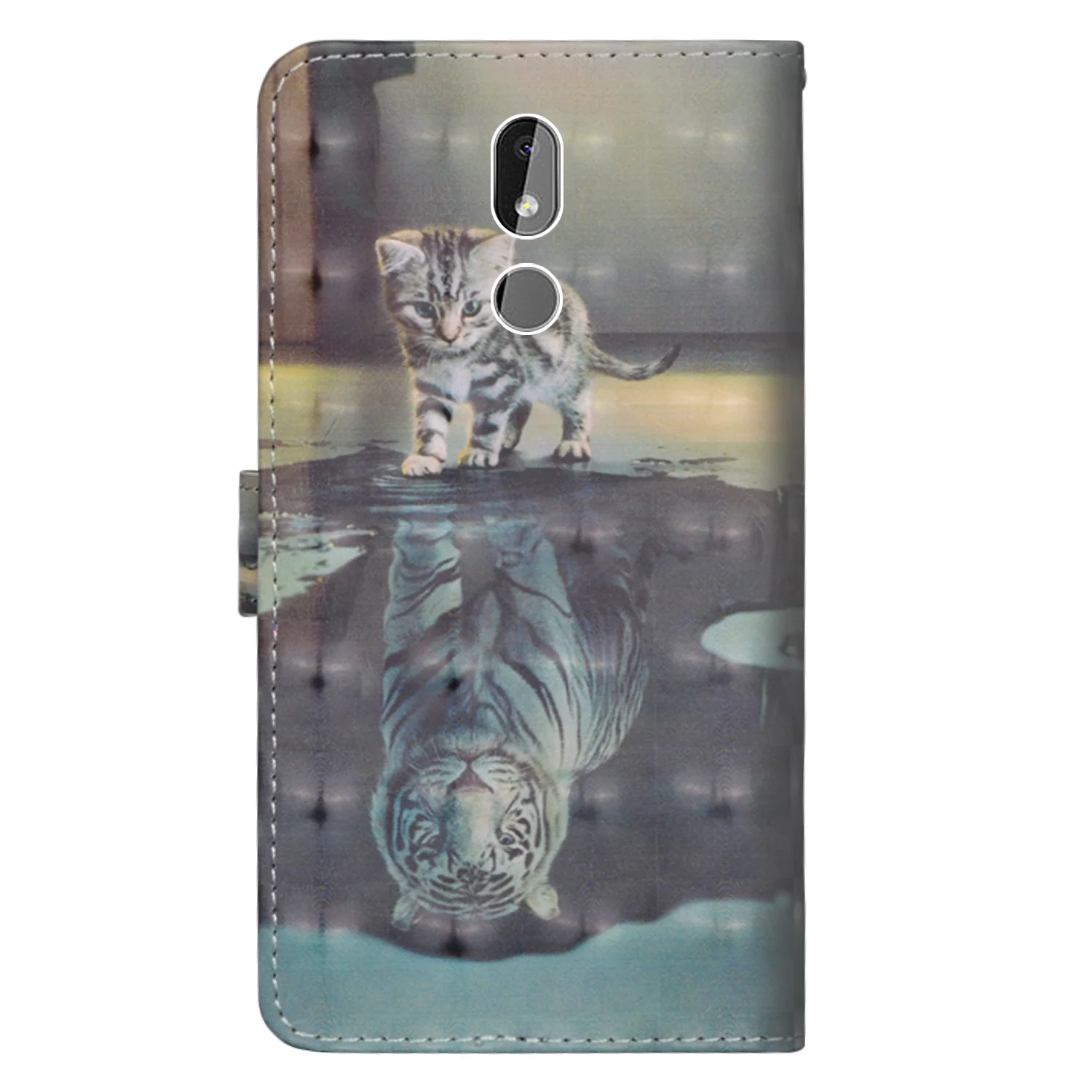 Флип-кожаный чехол для Fundas Nokia 3,2 чехол для Nokia 3,2 чехол для coque Nokia 4,2 чехол 3D панда Кошелек Стенд чехол для телефона
