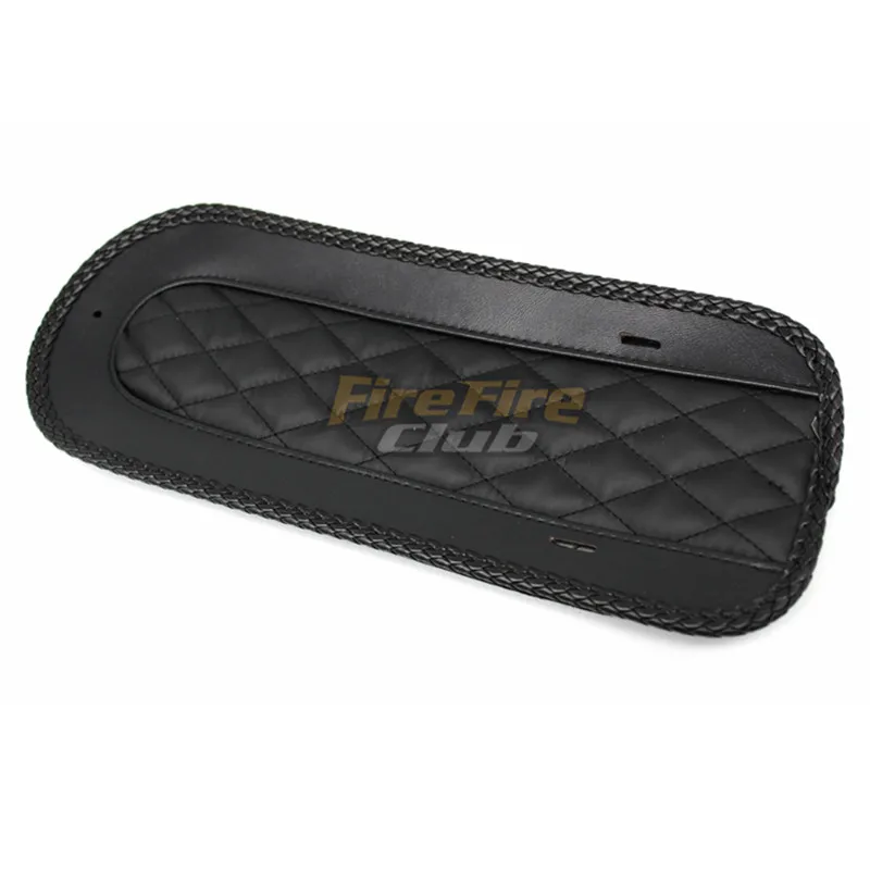 Черный виниловый Алмазный задний нагрудник для мотоциклов Соло-сиденье Harley Touring