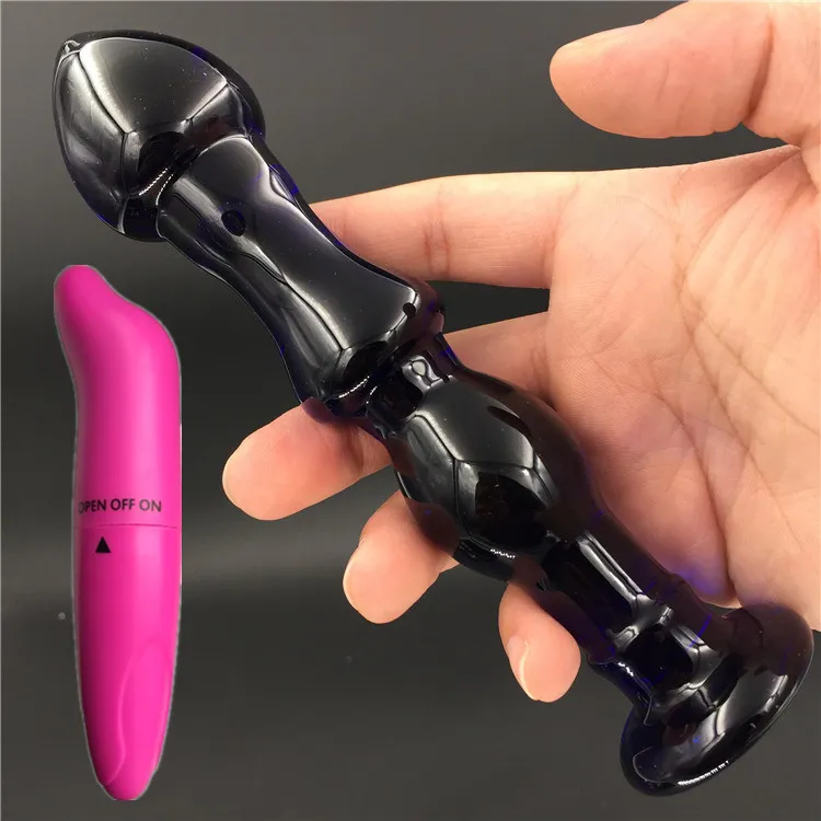 2 шт./лот вибратор и синий Спектер Кристальный Анальная пробка для пениса секс