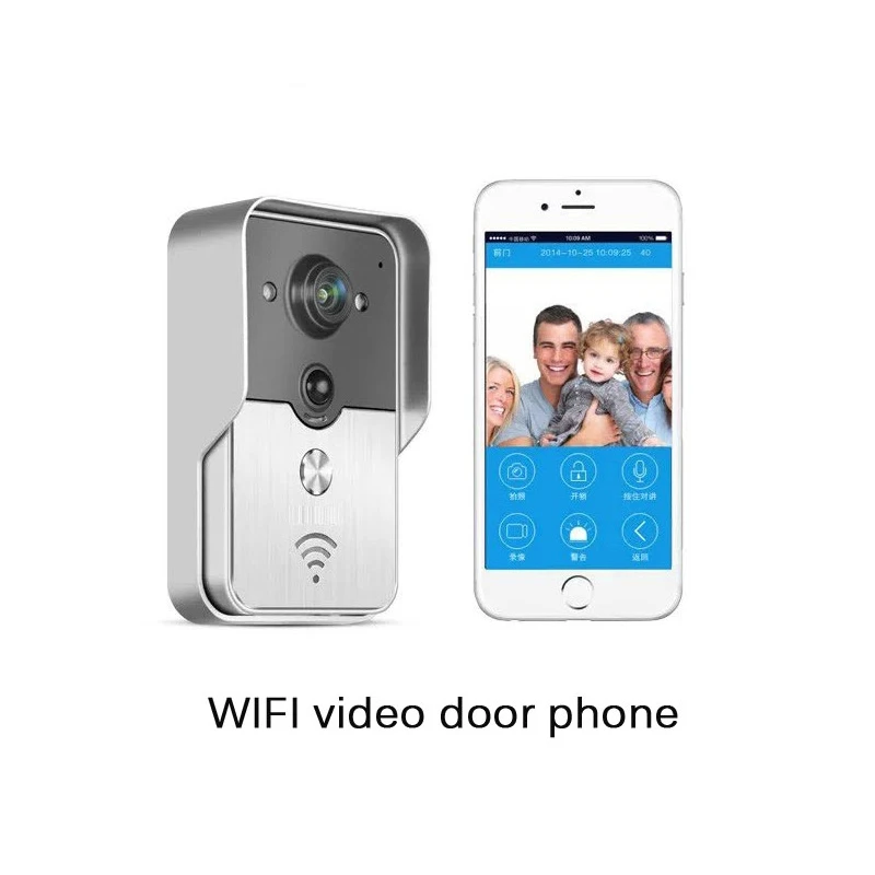 Беспроводной видеодомофон с Wi Fi ночная версия мини камера Поддержка IOS и Android