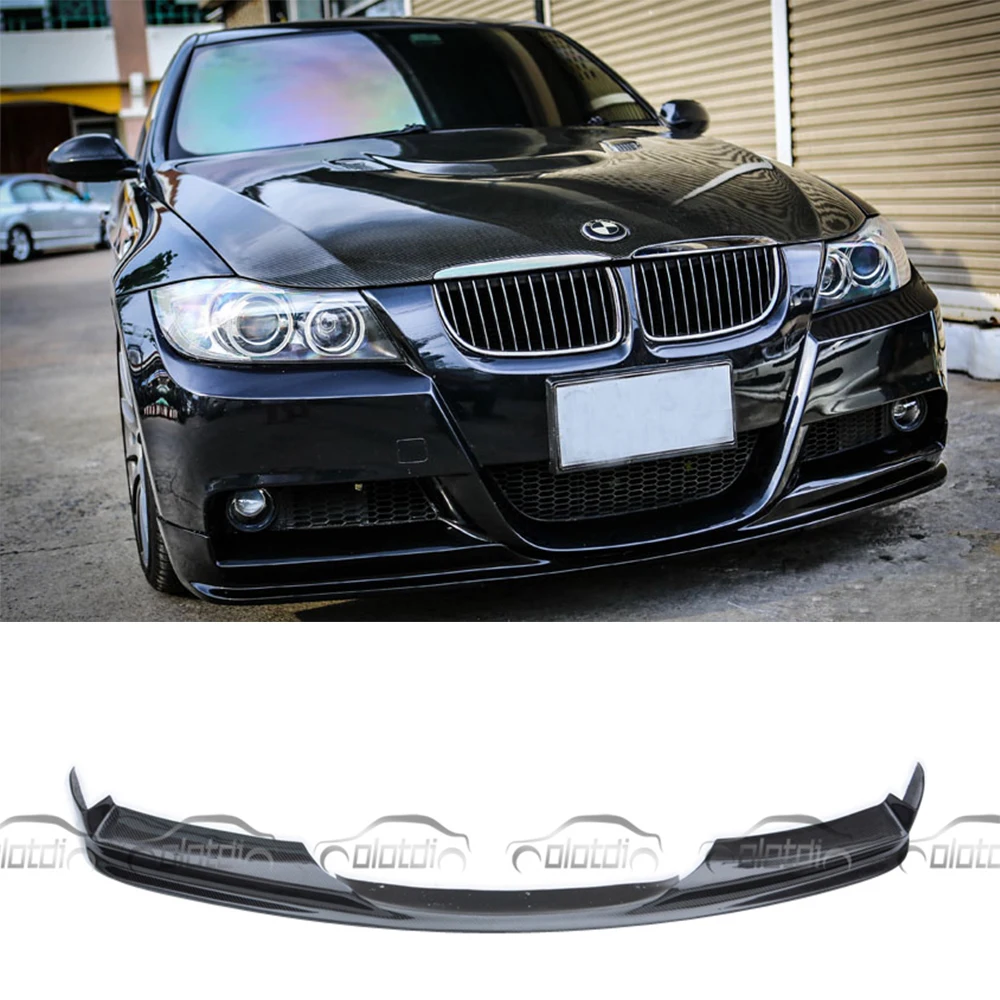 OLOTDI Стайлинг автомобиля Настоящее углеродное волокно передний бампер нижний
