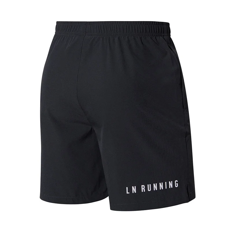 Li Ning мужские шорты для бега 88% полиэфир 12% спандекс Стандартная посадка