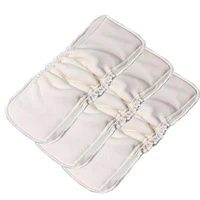 3 pcs pack 5 layers bamboo cotton cloth diapers inserts nappy changing mat baby diapers reusable diaper changing pad