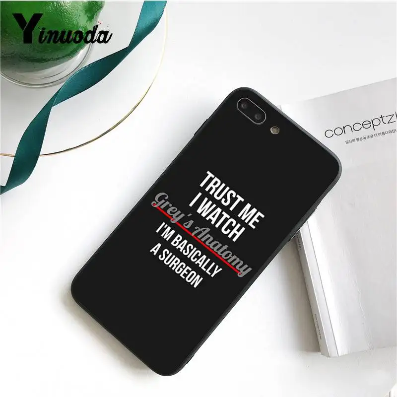 3 Yinuoda для iphone 7 6 X Чехол greys Анатомия окрашенный умный чехол для телефона для iphone X 8 7 6 6S Plus X 5 5S SE XR XS XSMAX - Цвет: 3