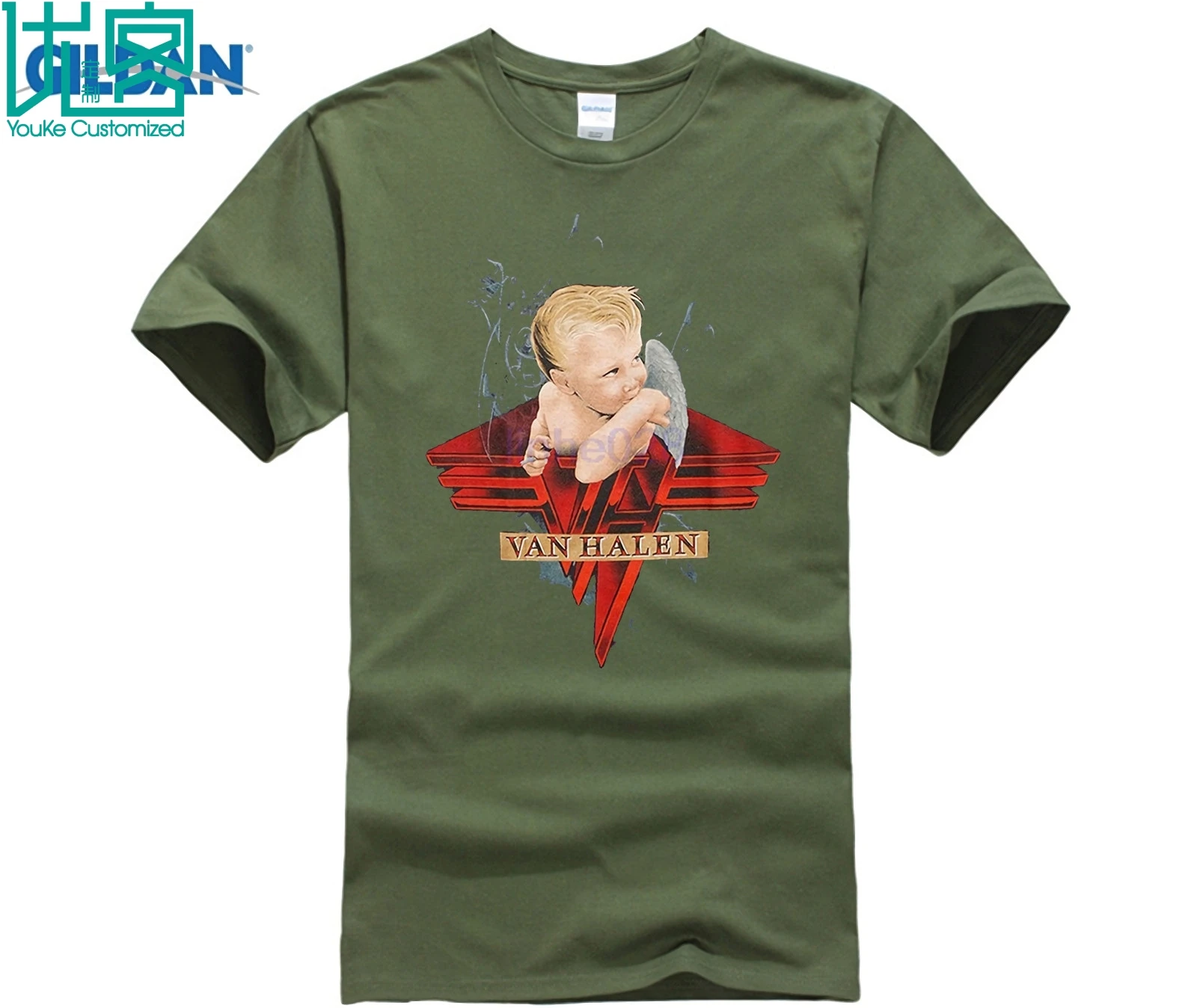 Футболки из 100% хлопка брендовая одежда топы футболки Ван Хален футболка для