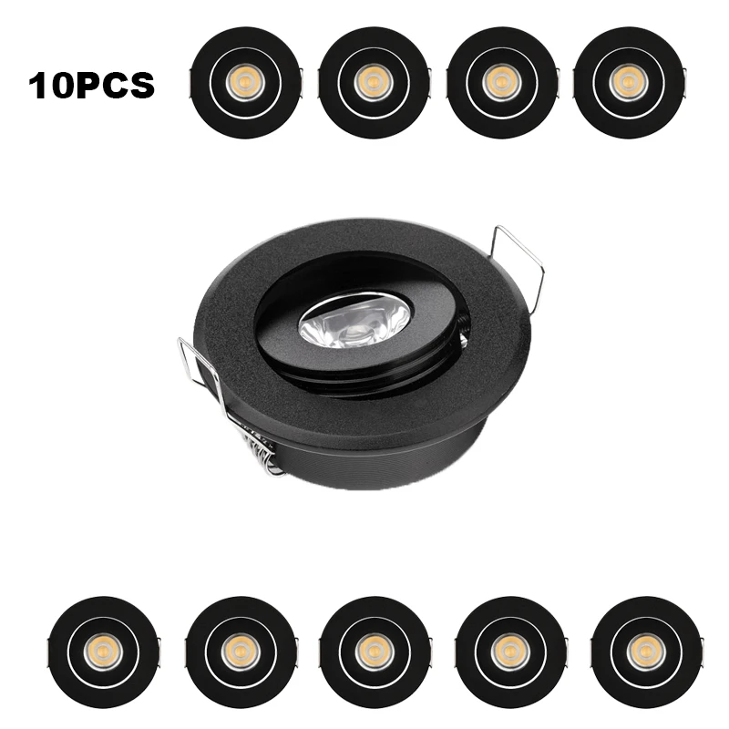 Встраиваемая потолочная Светодиодная лампа 10 шт. 220 В 110 В|Светодиодные